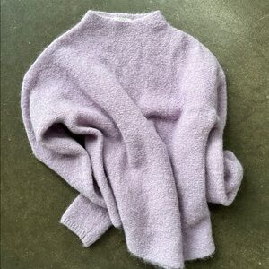 Aritzia - Mohair Alpaca blend Soft Purple Sweater